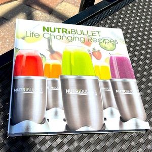 New Hard covered Nutra bullet life-changing recipe book